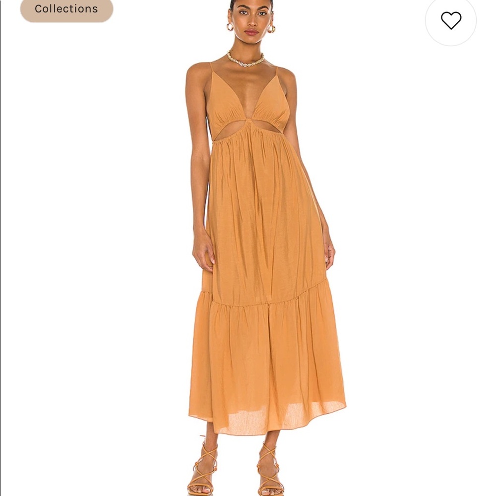 NWT Jonathan Simkhai Calliope Dress in Cashew